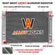 3-Row Radiator For 13-17 Nissan 370Z 09-13 Infiniti G37 Sedan Includes Condenser