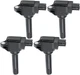 Ignition Coil Packs Set Of 4 Compatible With 86 Scion FR-S BRZ Crosstrek Fore...