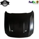Black Aluminum Hood for 2018-2023 Ford Mustang Direct Fit FO1230326