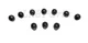 Land Rover Discovery 3 LR3 05-09 Wheel Lug Nuts With Washer Set Of 10 RRD500510