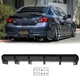 For Infiniti G35 G37 Sedan Glossy Rear Bumper Diffuser Lip Spoiler Splitter Wing