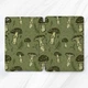 Green Fungus Mushroom Retro Case For iPad 10.2 Mini 7 Pro 13 12.9 Air 11 13 10.9