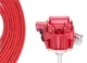 Red HEI Distributor Coil Spark Plug Wires Big Block Chevy 7.0L 427 7.4L 454 V8