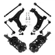 Front Struts Coil Spring Assembly Lower Control Arms for Ford Focus 2006-2007