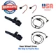 4 ABS wheel speed sensor Front Rear & Connectors Fit Dodge 2010  Ram 2500 RWD 