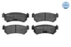 Rear Axle Meyle 025 240 7114 Brake Pad Set, Disc Brake for Chevrolet, Daew