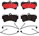 Brembo Front Ceramic Brake Pad Set with Sensors for Audi Q7 VW Touareg Cayenne