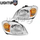 Left Right Pair w/ Bracket Headlight for 2005-2010 CHEVROLET COBALT PONTIAC G5