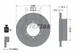 Textar 92304003 Brake Disc for Nissan, Renault Trucks