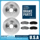 Fits Audi A3 Audi A3 Quattro Front Disc Brake Rotors Ceramic Brake Pads Kit