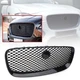Front Bumper Central Mesh Grille Radiator Black T4A6209 For Jaguar F-PACE 16-20