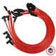 HEI Spark Plug Wires Spiral Core 45 Degree End Red 396-427-454-502 For BBC Chevy