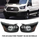 Left&Right Side Halogen Headlight For 2015-2024 Ford Transit 150 250 Black Clear