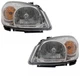 For 05-10 Cobalt Halogen Headlight Headlamp Smoked Housing with Bulb PAIR SET