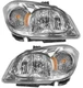 LEFT & RIGHT Smoked Headlight Headlamp Set For Pontiac G5 2007 2008 2009