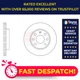 2x Brake Discs Pair Vented fits OPEL ASTRA F 1.7D Front 91 to 99 236mm Set New