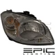 Right Passenger Smoked Lens Headlamp for 2005-2010 CHEVROLET COBALT PONTIAC G5