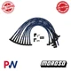 Moroso Ultra 40 Ignition Wire Set Sleeved Over VC / HEI For Chevy Small Block