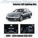XtremeVision Interior LED for Infiniti G35 G37 Sedan 07-14 (10 PCS) Pure White