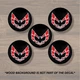 Pontiac Trans Am Firebird Wheel Center Cap Overlay x5, Vinyl Decal Sticker