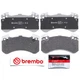 Brembo P85136N Front Ceramic Brake Pads Set for 2013-18 Audi S6 S7 S8 / 12-16 A8