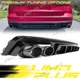 🔥Rear Diffuser w/ Black Round Exhaust Tips for 2019-2025 Audi A6 C8 S-line S6