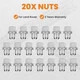 Wheel Lug Nuts For Land Range for Rover LR3 LR4 for Range Rover L322/ L405 06-12