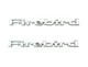 2pc Fits 1967-1969 Pontiac Firebird Trans Am GM Front Fender Emblem 9796319