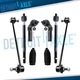 Front Inner Outer Tie Rod Sway Bar End Links Kit for 2004 - 2009 Mazda 3 Sport 5