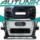 Honeycomb Black Front Grille for Audi Q5 Base/Premium/Plus/Prestige 2009-2012