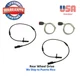 2 ABS Wheel Speed Sensor Front & 2 Connector Fit Mercedes Benz E 2003-2011 RWD