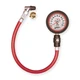 LONGACRE TIRE AIR GAUGE 2-1/2"GID DIAL FACE 0-60 PSI 17"FLEX HOSE P/N#52003 GLOW