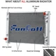 2-Row Radiator & Condenser For 2009-2013 Infiniti G37 Sedan/ 2013-17 Nissan 370Z