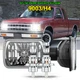 For 82-93 Chevy S10 Blazer GMC S15 7X6 Projector Halo LED Headlight Hi/Lo Beam