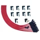 MOROSO Ultra Spiral Core 8mm Red Spark Plug Wire Set for V8 Engines