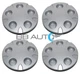 NEW 1999-2004 CHEVROLET S10 BLAZER XTREME WHEEL HUB CENTER CAPS SET SILVER
