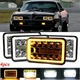 4pcs 4x6'' LED Headlights Hi/Lo Beam DRL Fit 1977-1981 Pontiac Firebird Trans AM