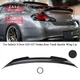 Fits Infiniti 4 Door G25 G37 Sedan PSM Rear Trunk Spoiler Wing Lip Carbon Style