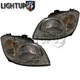 Left Right Pair Smoked Lens Headlights for 2005-2010 CHEVROLET COBALT PONTIAC G5