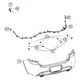 Dodge 56038949AM Rear Blind Spot Detection System Warning Sensor