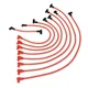 Taylor Cable 74258 8mm Spiro-Pro Spark Plug Wire Set Red 135 Degree Boots