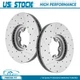 Front Drilled Disc Brake Rotors Kit for 2015-2019 Ford Transit-150 Transit-250