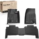 3pcs Front & Rear Black Floor Mats Liners for Toyota Land Cruiser Lexus LX570