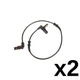 For MERCEDES-BENZ 2000-2006 ABS Wheel Speed Sensor FRONT LEFT and RIGHT (2 PCS)