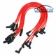 Red Spiral Core Spark Plug Wires 45 Degree End For BBC Chevy 396-427-454-502