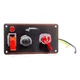 LONGACRE Ignition Panel Black w/Batt Disconnect- 52-44871