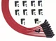 MOROSO Ultra Spark Plug Wire Set for V8 Engines, Red, 8mm Diameter