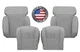 Front Seat Cover Perforated Leatherette Gray Fits 2006-2011 Lexus GS300 GS350
