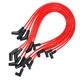HEI RED Spiral Core SPARK PLUG WIRES 45 DEGREE END For BBC CHEVY 396-427-454-502