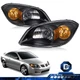 For 05-10 Chevy Cobalt 07-10 Pontiac G5 05-06 Pursuit Black Headlights Pair